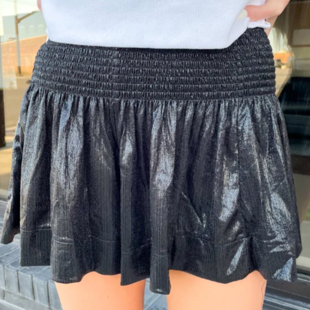 Queen of Sparkles Black Shorts Medium